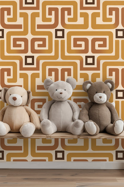 Ochre Meander wallpaper image 13