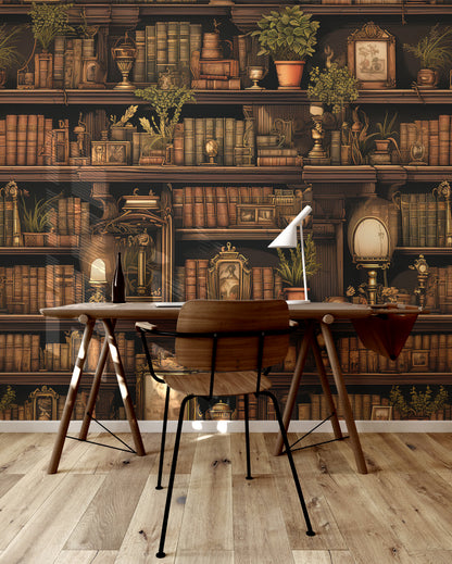 Antique Bookshelf Elegance