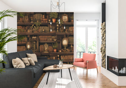 Antique Bookshelf Elegance
