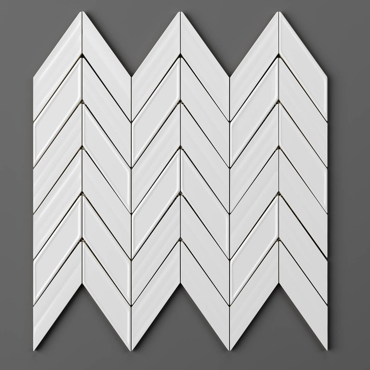 12"X12" Ceramic Fletching Mosaic Tile by Thomas Avenue Ceramics
