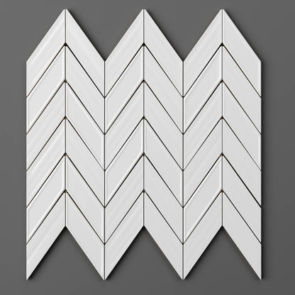 12"X12" Ceramic Fletching Mosaic Tile by Thomas Avenue Ceramics