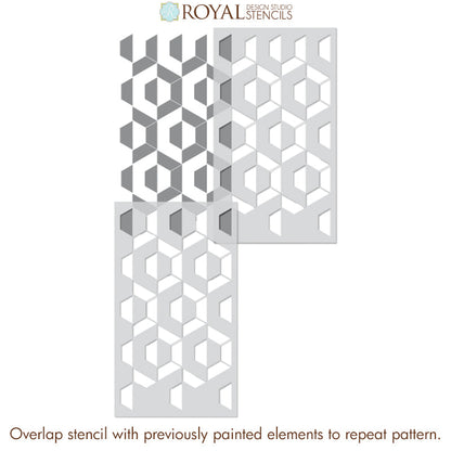 Nexus Modern Allover Wall Stencil