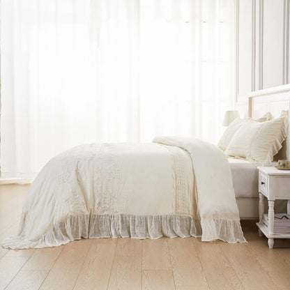 Tabitha Linen Duvet Cover Set by Mélange Home — view 21