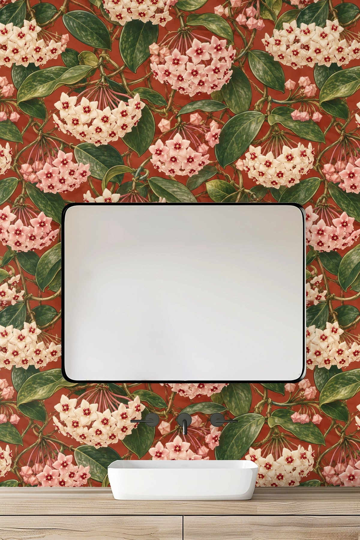 Natural light reflecting on wallpaper surface