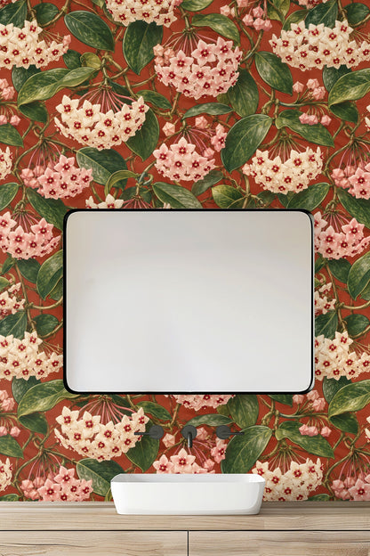 Natural light reflecting on wallpaper surface