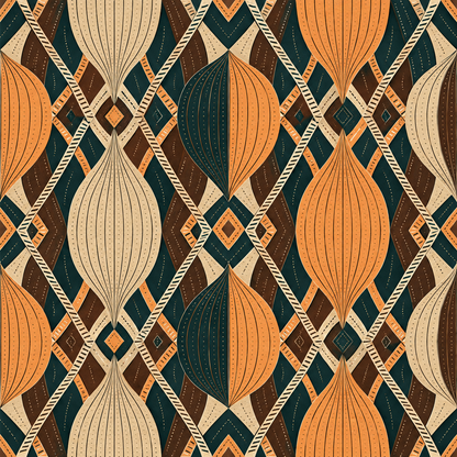 Textured wallpaper surface with double-tone hourglass facets and contrasting background geometry.
