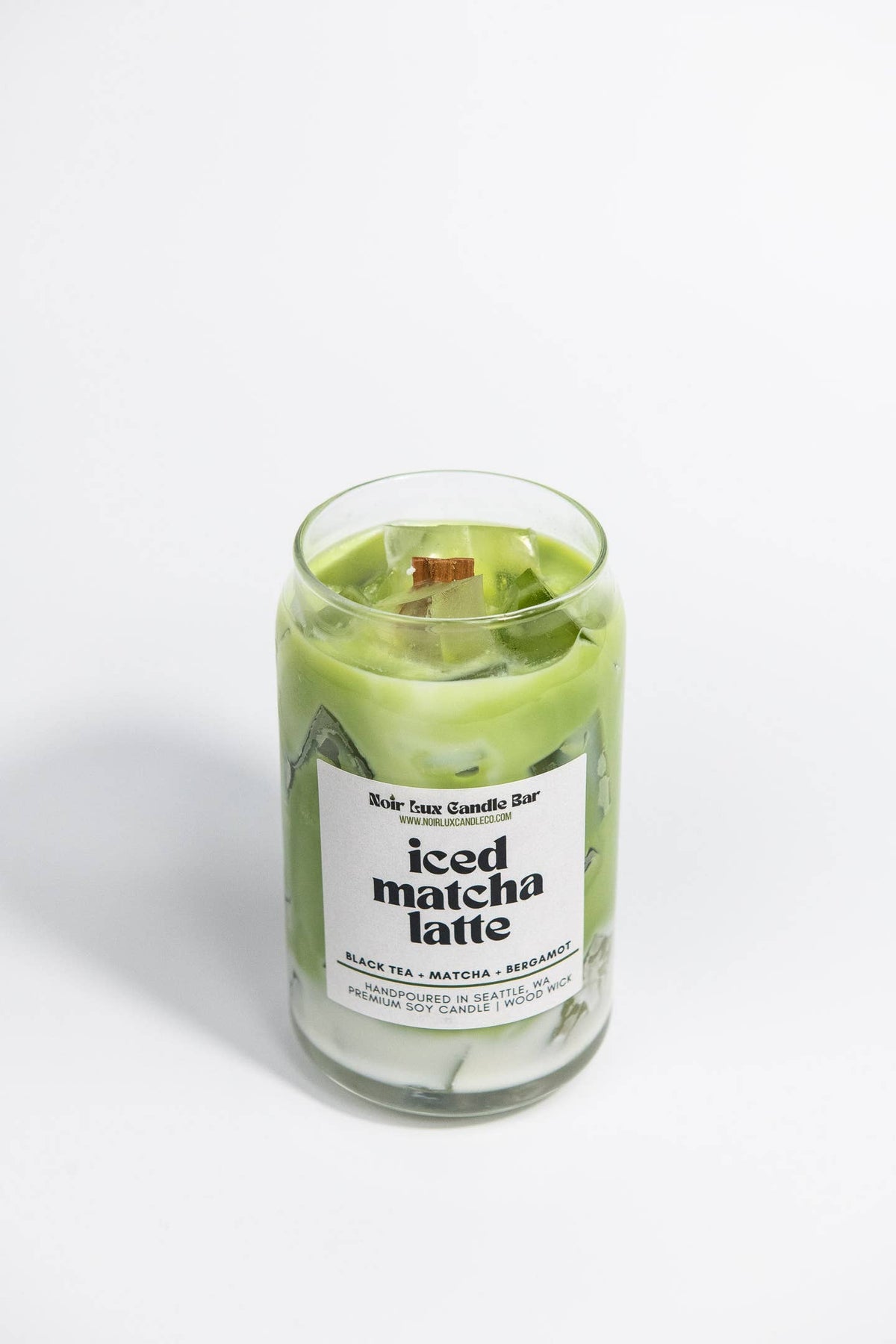 Iced Matcha Latte Coffee Candle by Noir Lux Candle Co — view 4