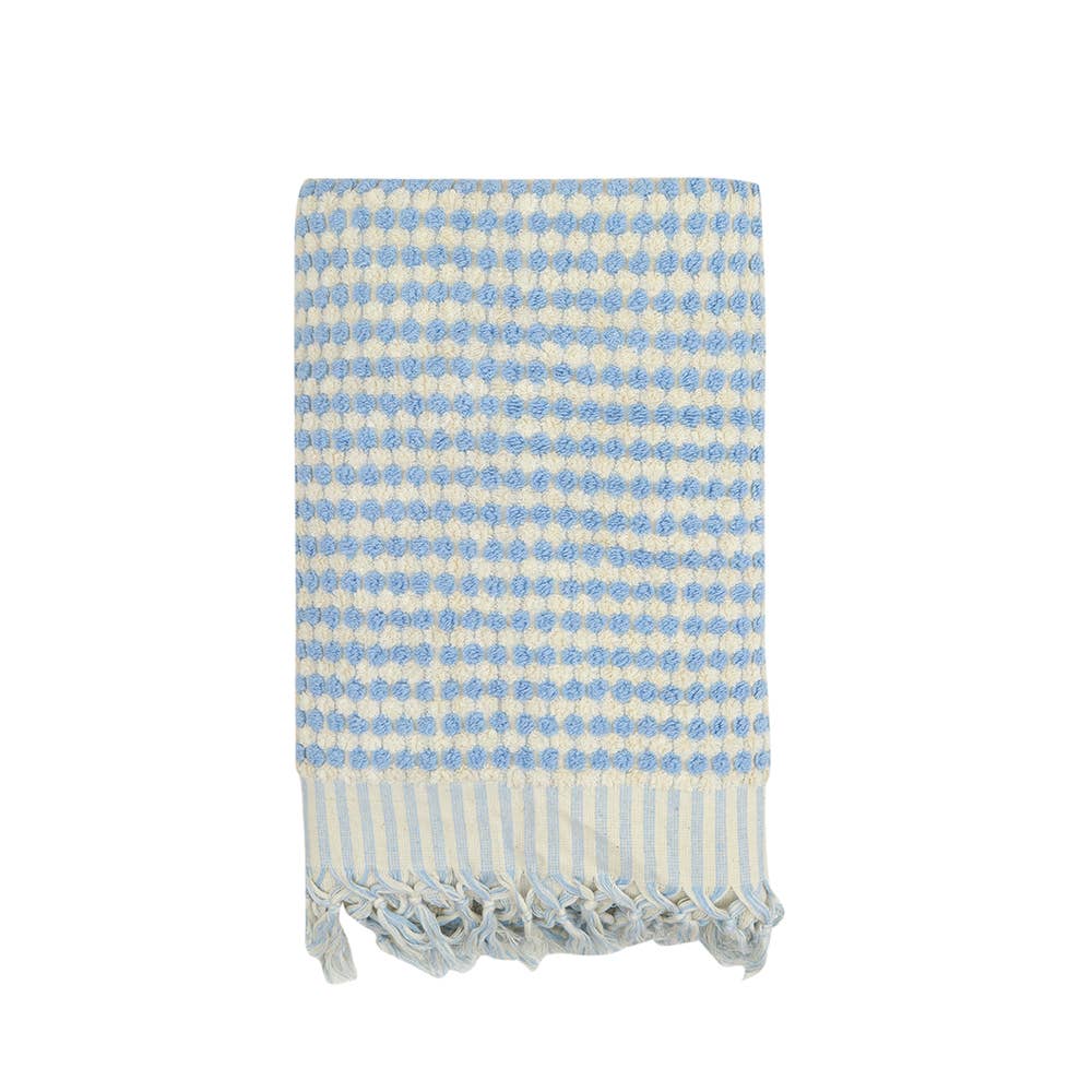 Pompom Bubble Handloom Bath Turkish Towels Farmhouse Decor by Kikoya — view 14