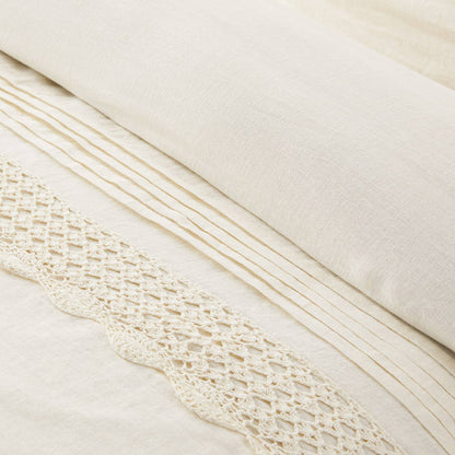 Tabitha Linen Duvet Cover Set by Mélange Home — view 19