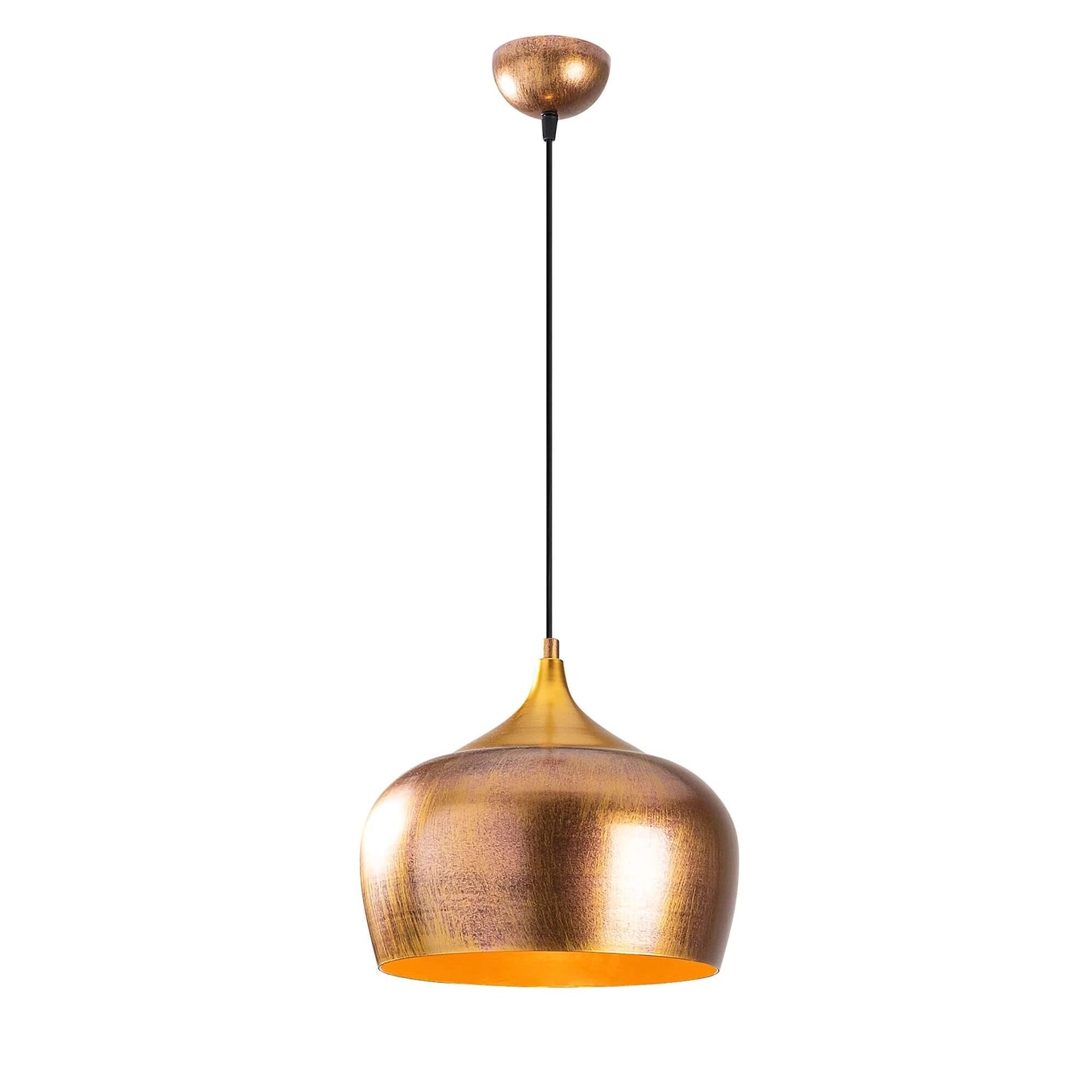 Gilded Glow Pendant antique gold rustic hanging light