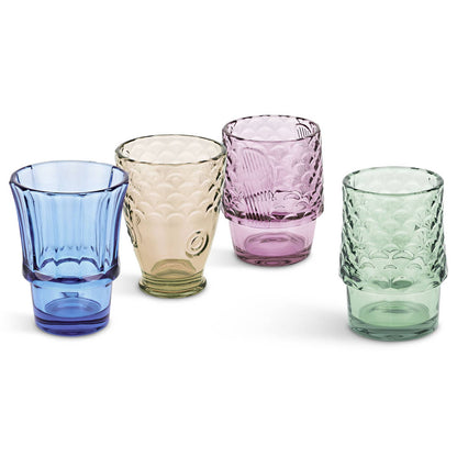 Fish Stacking Drinking Glass - Set of 4 - Rainbow by UBERSTAR — view 6