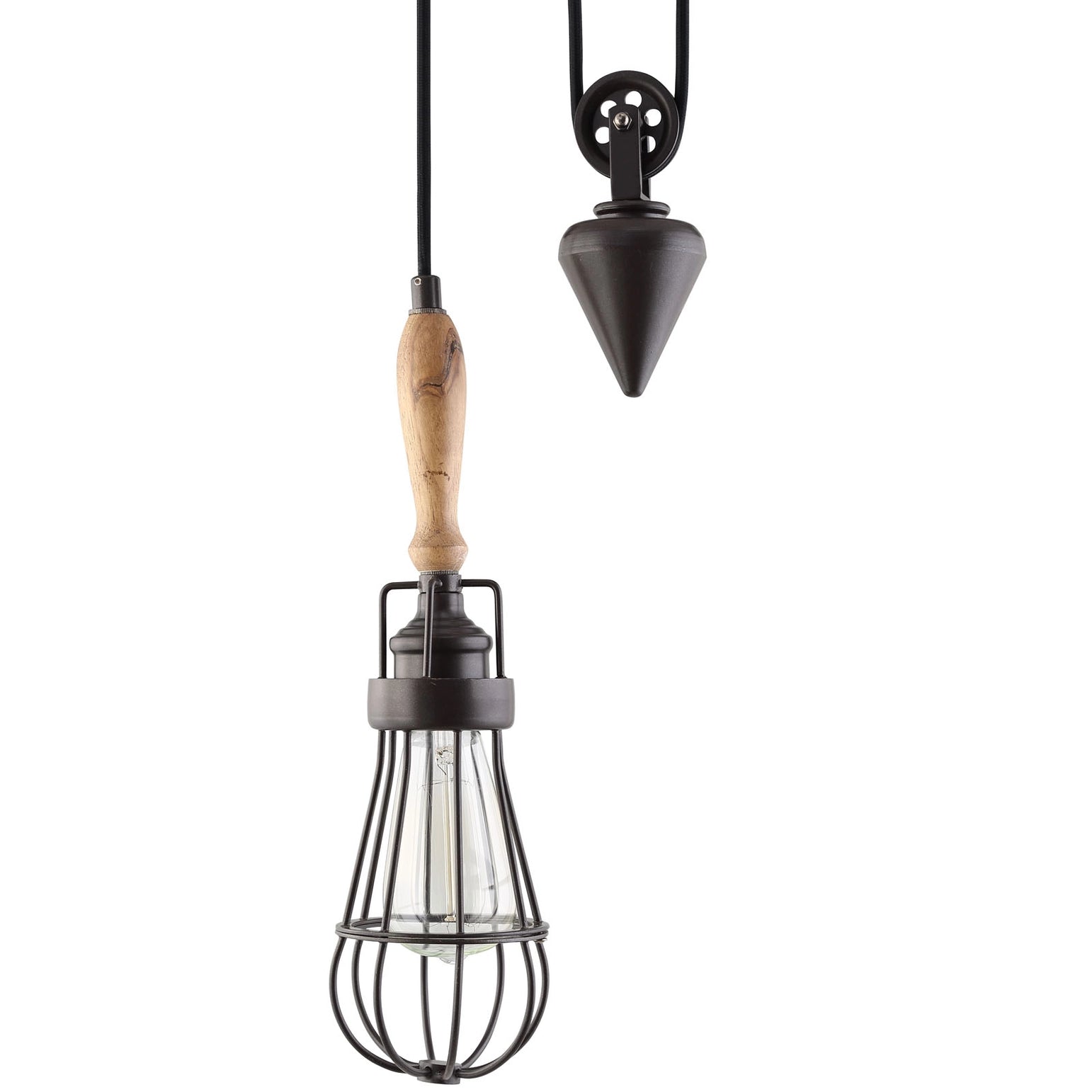 Hopes Horizon pendant, industrial black modern kitchen dining light