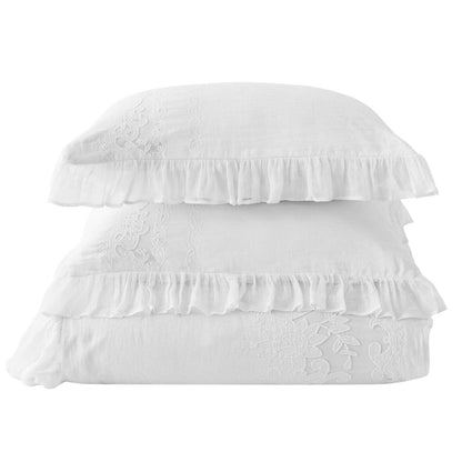 Tabitha Linen Duvet Cover Set by Mélange Home — view 15