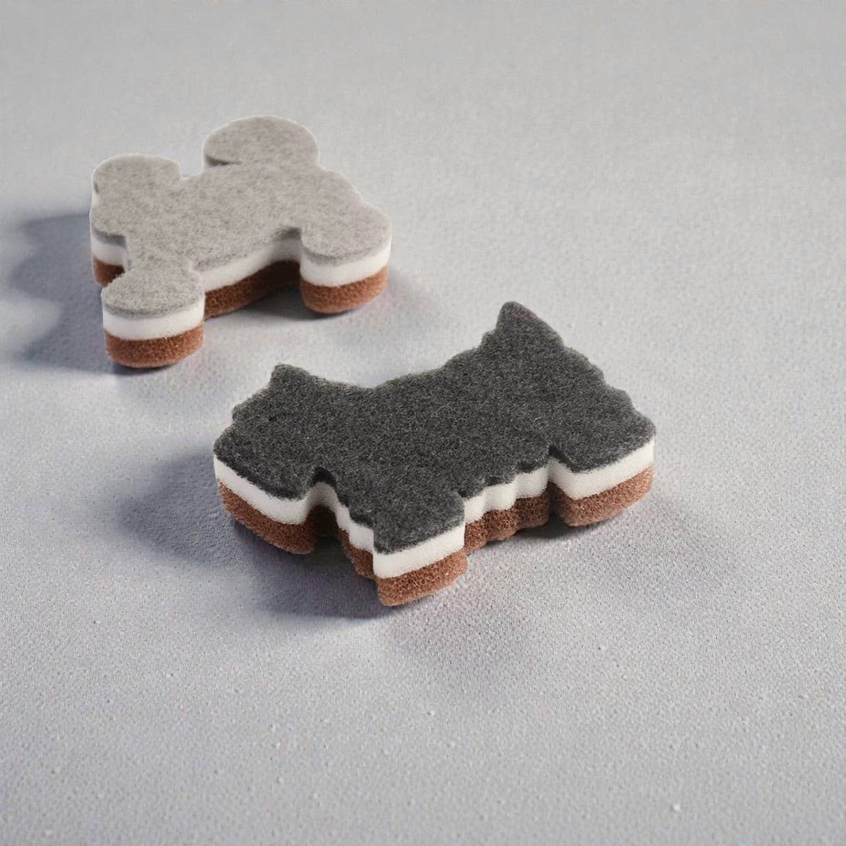 Cute Dog-Shaped Kitchen Cleaning Sponge Set (4-piece Set) by Homerely (We Cover All Import Duties) — view 3