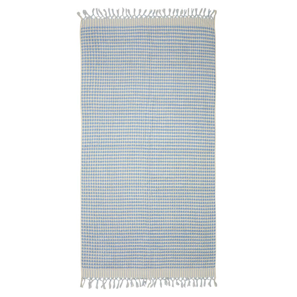 Pompom Bubble Handloom Bath Turkish Towels Farmhouse Decor by Kikoya — view 15