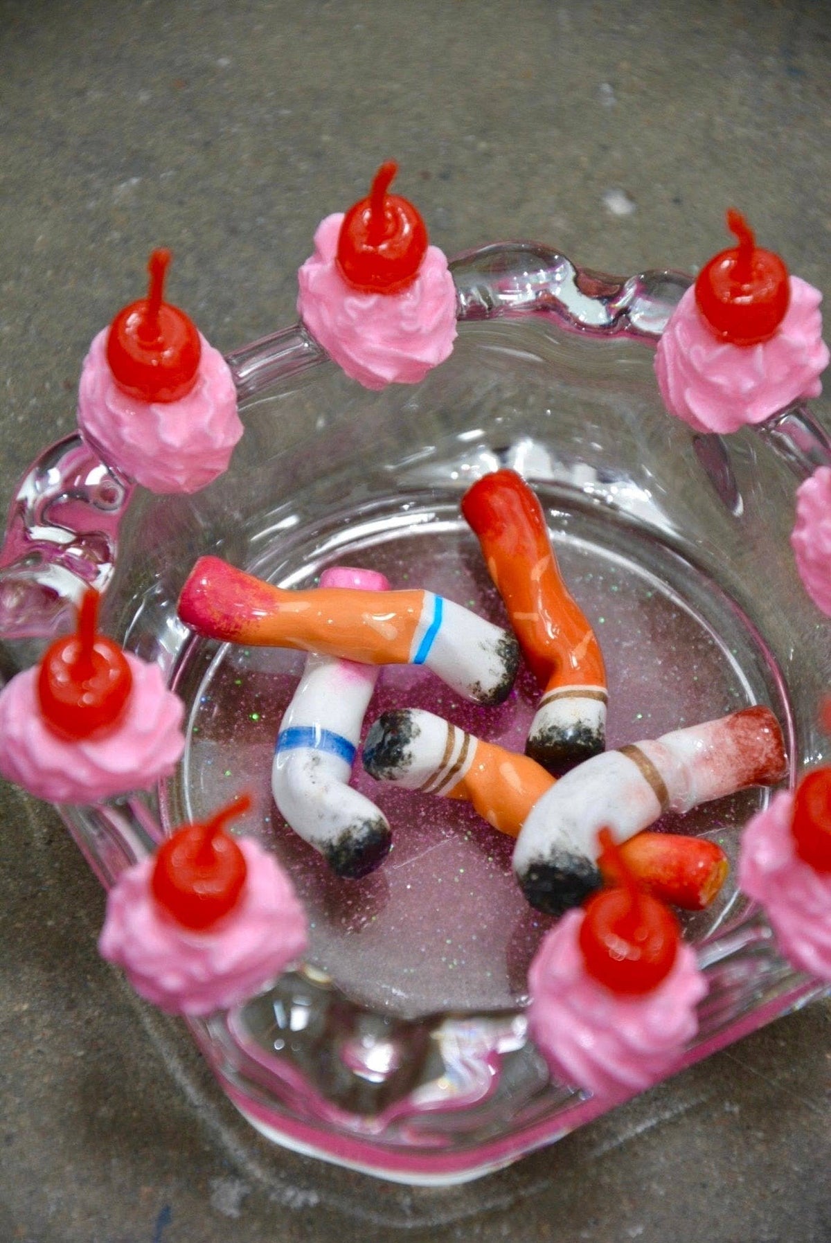 Lipstick-Stained Cigarettes - Set of Five by House of Savage — view 5