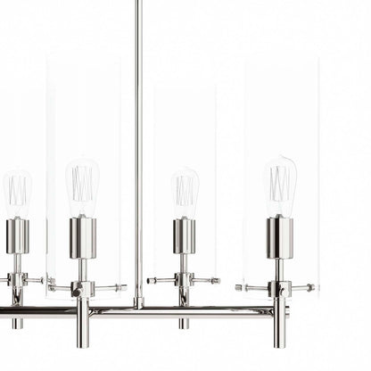 Lustre Skylark argenté à 6 lumières