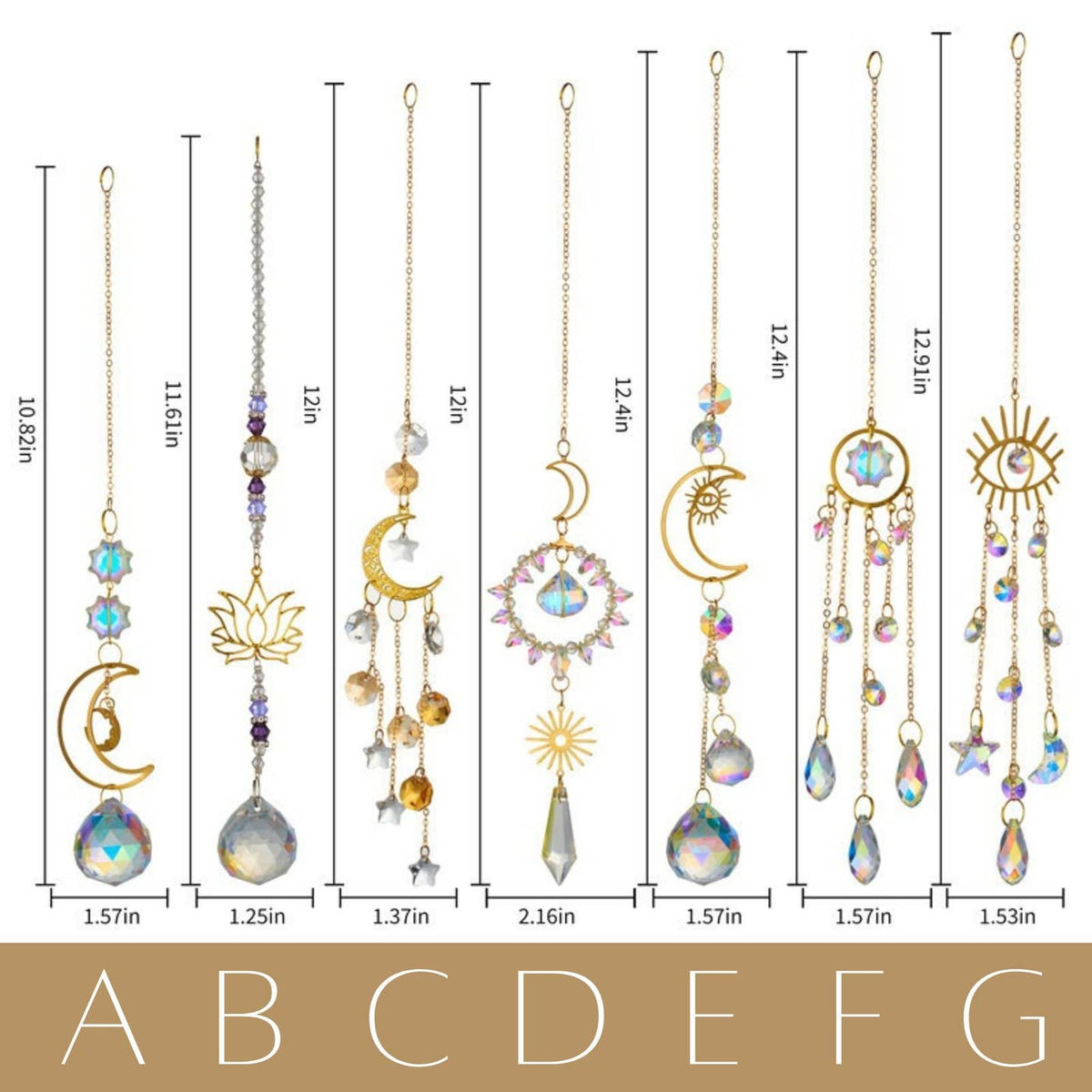 Fairy Lights Suncatcher – Whimsical Rainbow Prism Decor by LilAryenne | Jewelry & Suncatchers (Import Fees Covered) — view 2