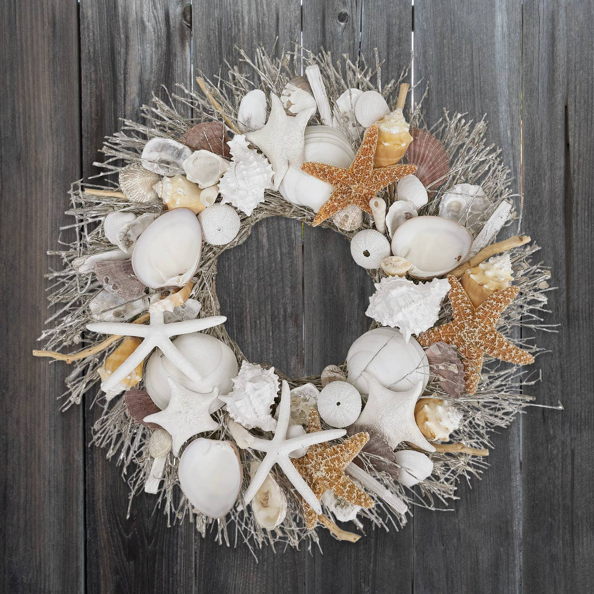 Harbor Shore Seashell Wreath by Andaluca — view 2