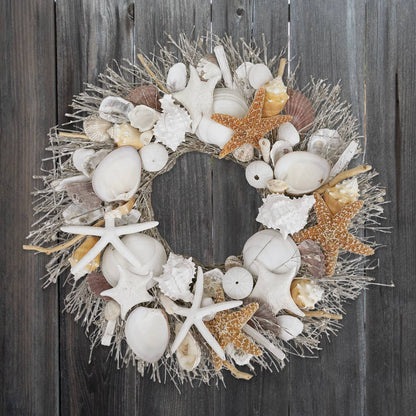 Harbor Shore Seashell Wreath by Andaluca — view 2