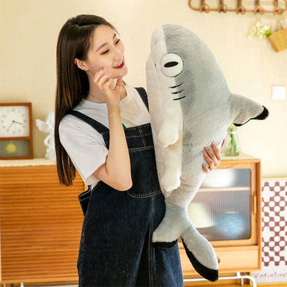Extra Long Animal Plush Toy 4.5ft Body Pillow - Shark Kitten by Showcase — view 10