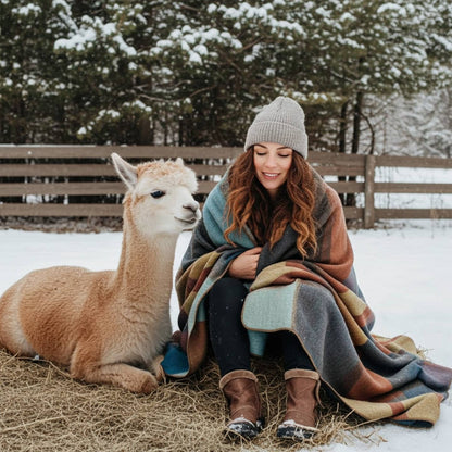 Alpaca Throw Blanket - Prism by Shupaca Alpaca — view 6
