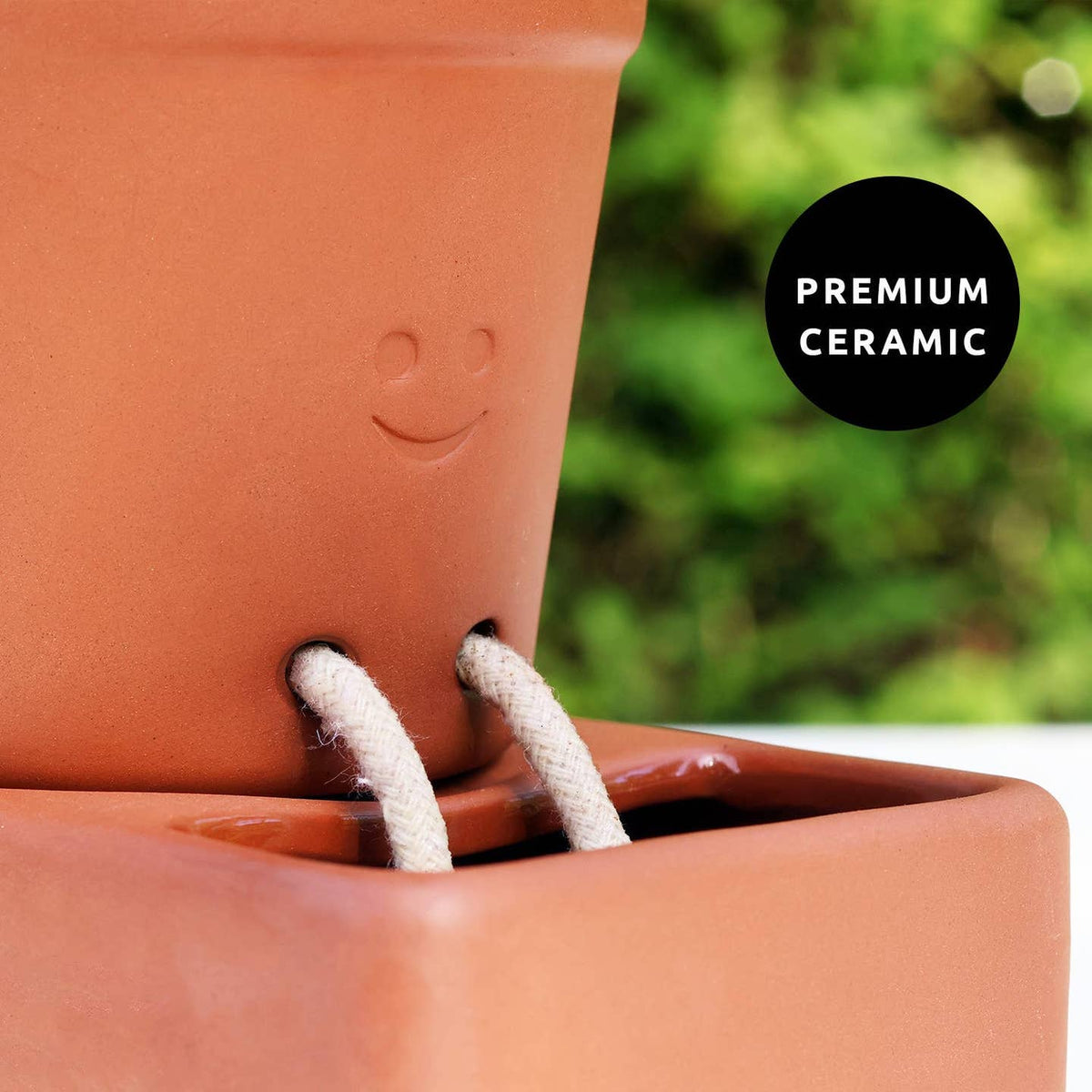 Self Care Planter — Self Watering Plant Pot — Home Accents by Pikkii USA — view 3