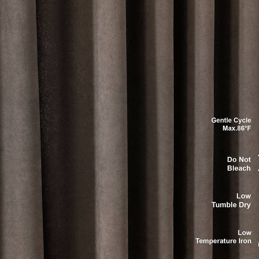 Extra Long Matte Decorative Custom Size Curtain by Bes Home Design — view 3