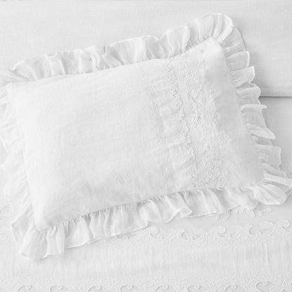 Tabitha Linen Duvet Cover Set by Mélange Home — view 13