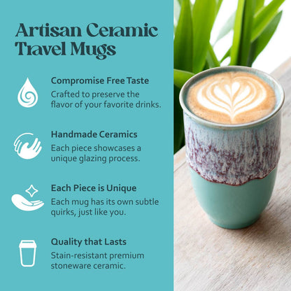 Nebula Ceramic Travel Mug – 12oz - Perfect For Gift Shop by Nova Ceramics Travel Mugs — view 5