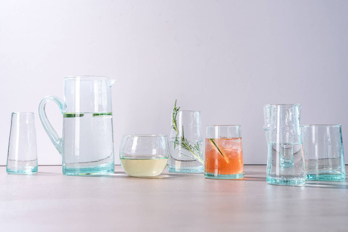 Moroccan Cone Glassware Large - Clear by Verve Culture — view 6