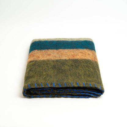 Extra Soft Yak Wool Travel Throw Blanket 46"x90" Handmade by ART HIMALAYAN TRADING LTD