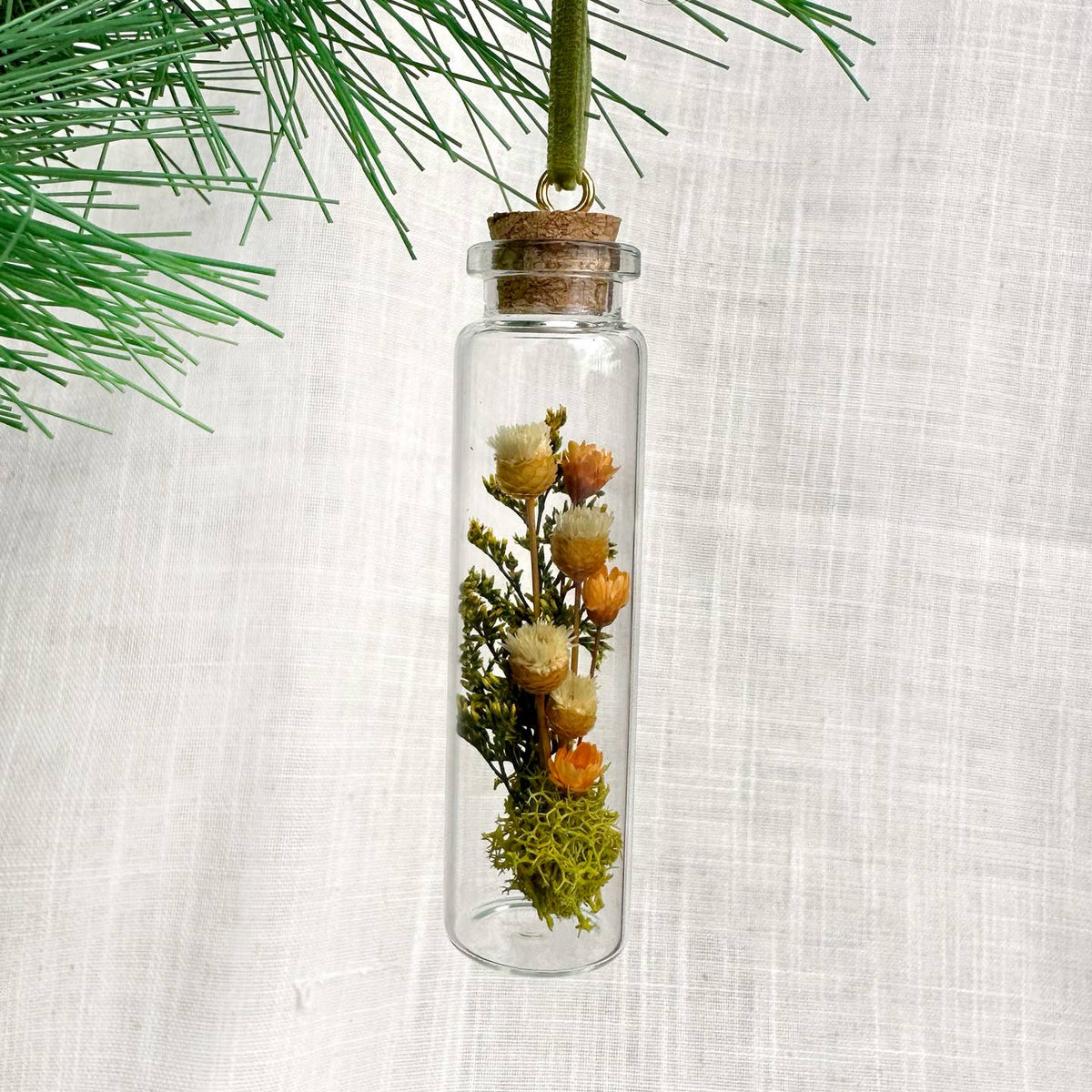 Mix Wildflower Terrarium Christmas Ornament Curiosity Jar by CA Studios — view 7