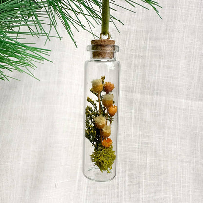 Mix Wildflower Terrarium Christmas Ornament Curiosity Jar by CA Studios — view 7