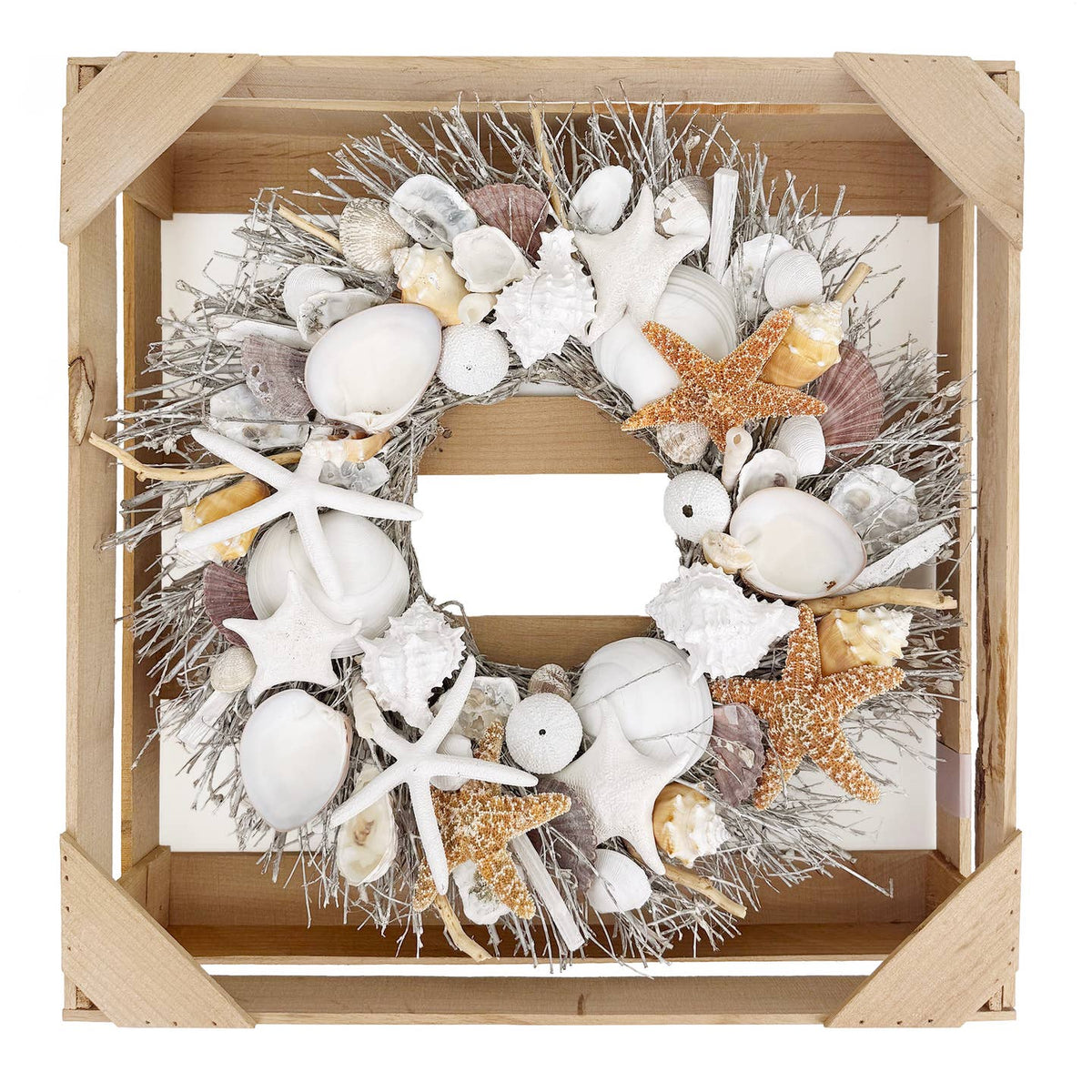 Harbor Shore Seashell Wreath by Andaluca — view 4