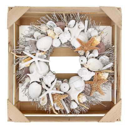 Harbor Shore Seashell Wreath by Andaluca — view 4