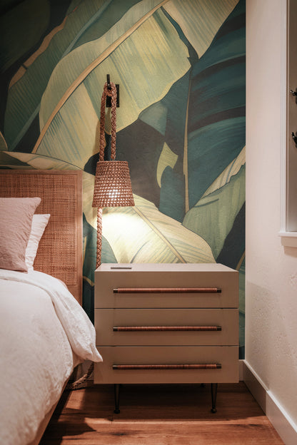 Golden Green Palm Leaves