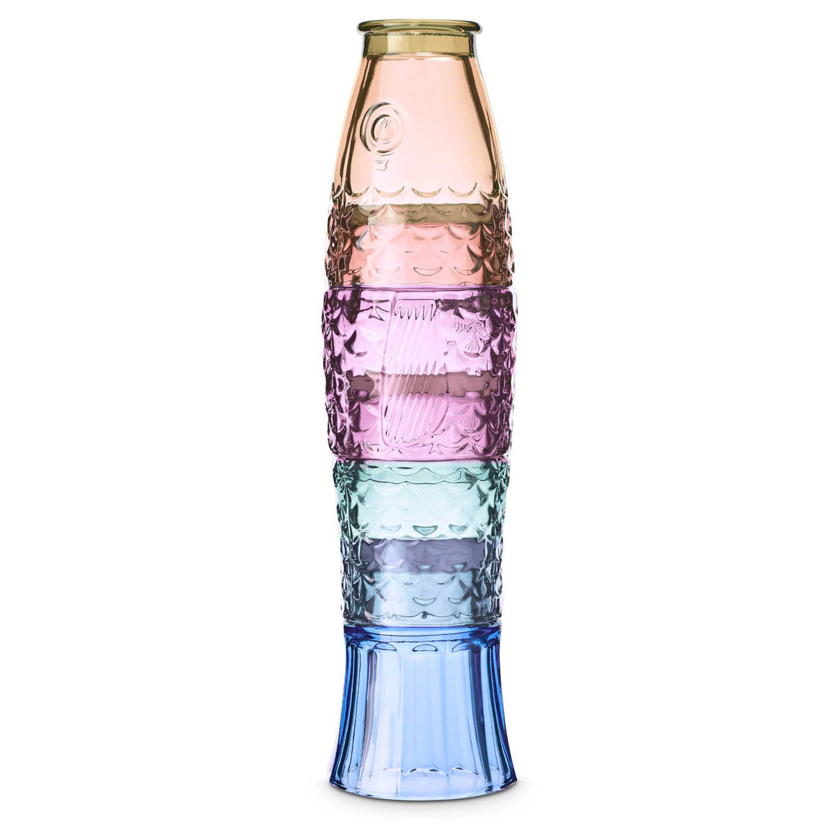 Fish Stacking Drinking Glass - Set of 4 - Rainbow by UBERSTAR — view 7
