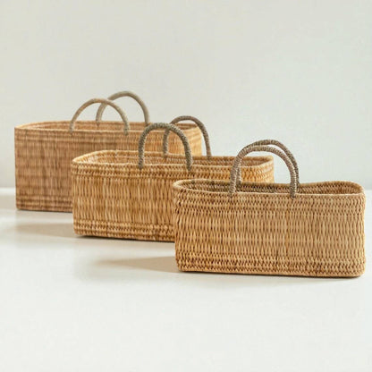 Handwoven Reed Storage Baskets Set by HandmadeBestSeller — view 3