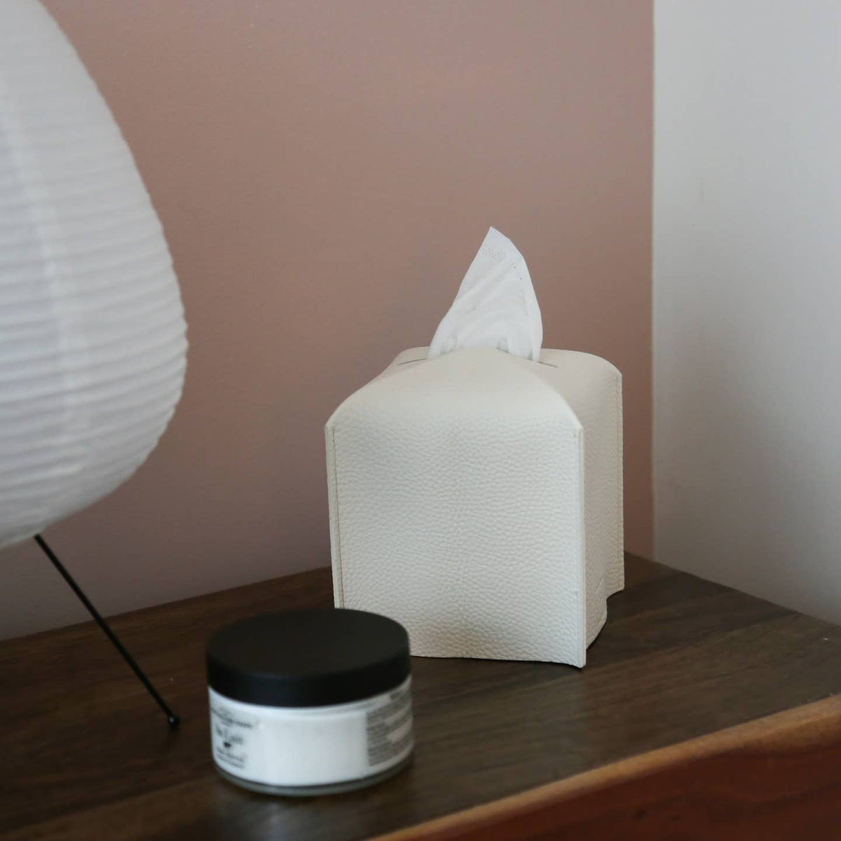 Vegan Leather Tissue Box Cover - Square by Zora Botanica — view 8