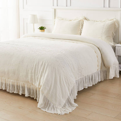 Tabitha Linen Duvet Cover Set by Mélange Home — view 17