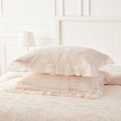 Tabitha Linen Duvet Cover Set by Mélange Home — view 34