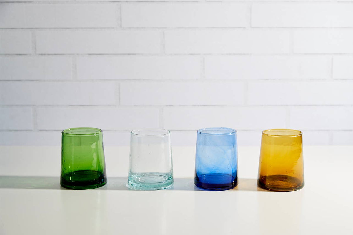 Moroccan Cone Glassware Small - Amber by Verve Culture — view 10