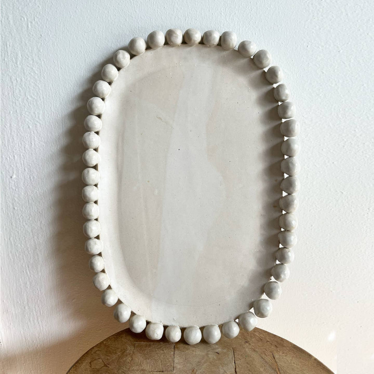 Beaded Serving Platter by Salto — view 2