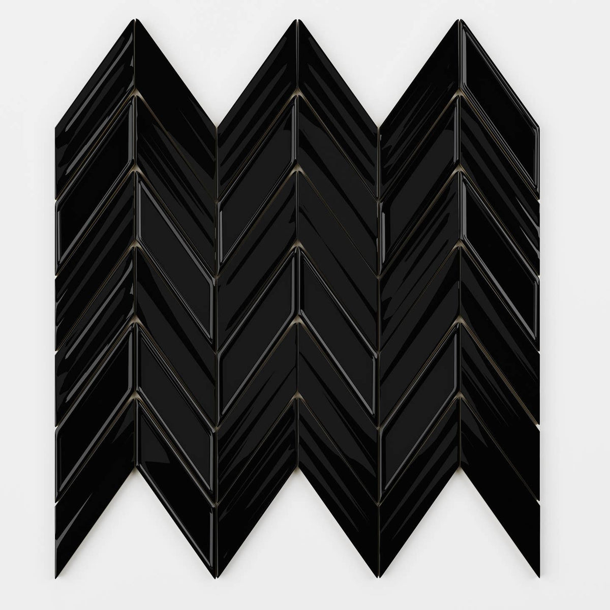 12"X12" Ceramic Fletching Mosaic Tile by Thomas Avenue Ceramics — view 3
