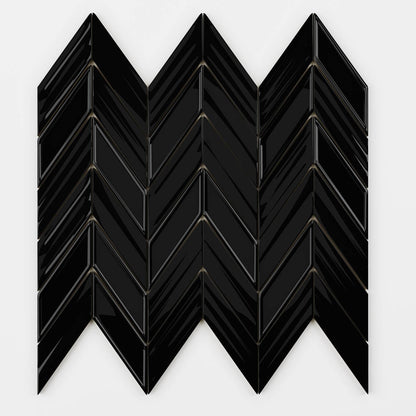 12"X12" Ceramic Fletching Mosaic Tile by Thomas Avenue Ceramics — view 3
