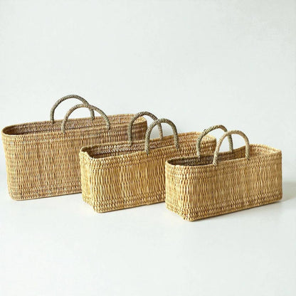 Handwoven Reed Storage Baskets Set by HandmadeBestSeller — view 4