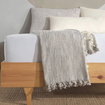 Minimalist 100% Cotton Throw Blankets & Bedspreads by Moa — view 5
