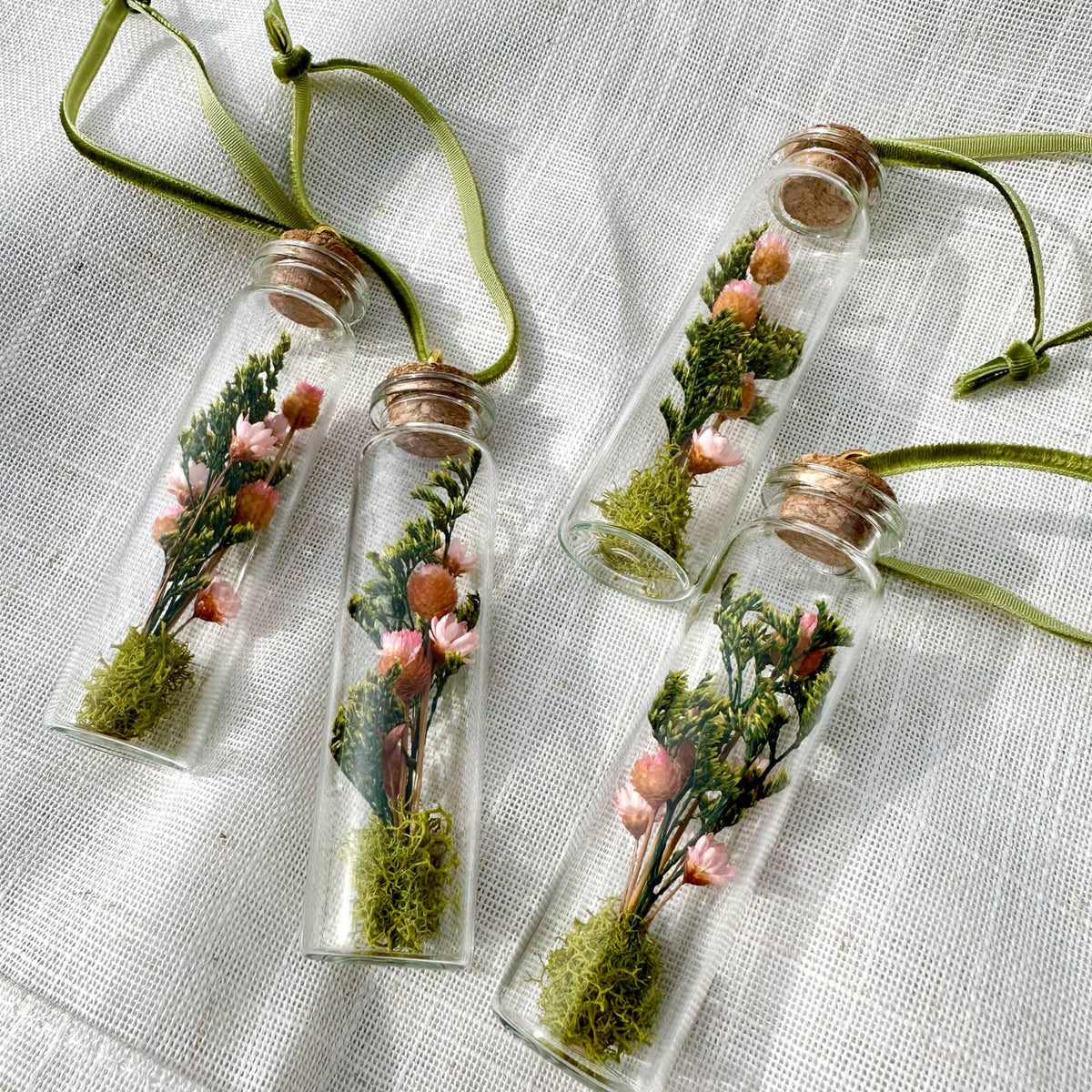 Mix Wildflower Terrarium Christmas Ornament Curiosity Jar by CA Studios — view 5