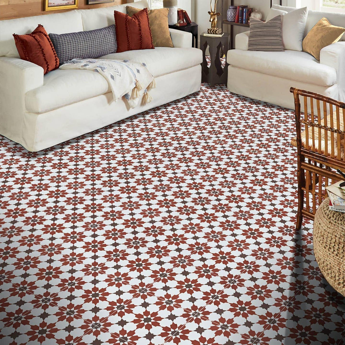 Ahfir 8"x8" Floor & Wall Tile by Moroccan Mosaic — view 2